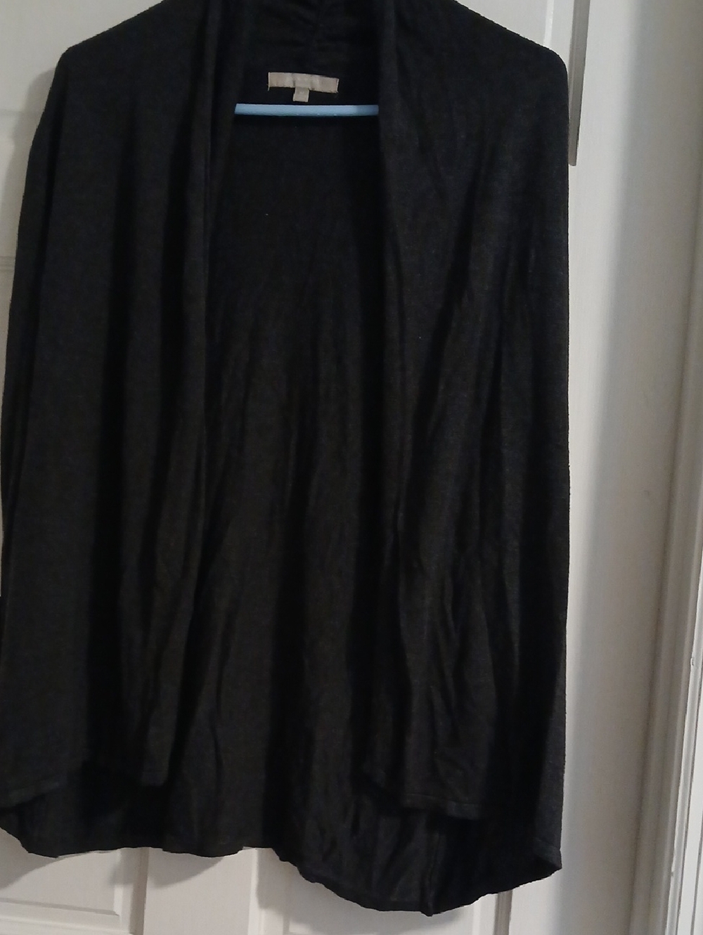 Joan Vass Black High-Low Wrap